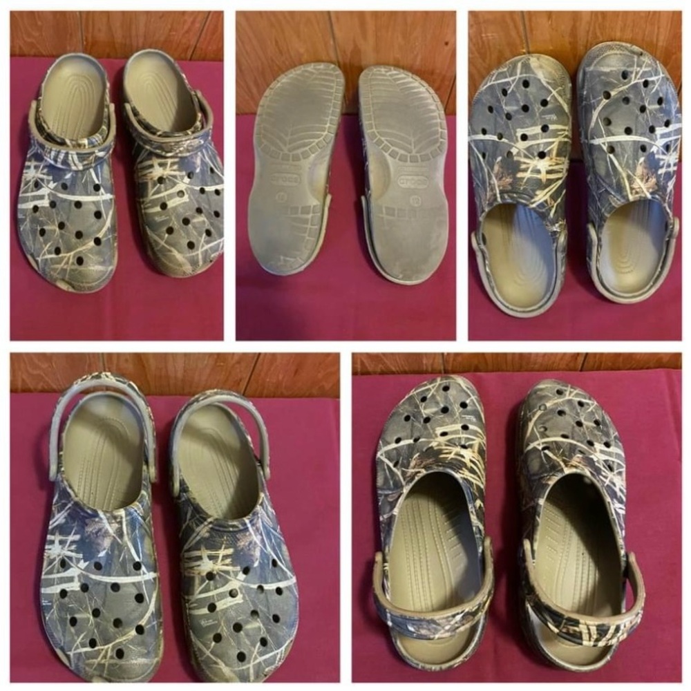 Men’s camo crocs